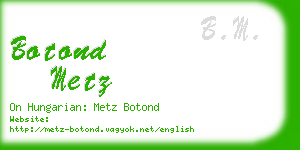 botond metz business card